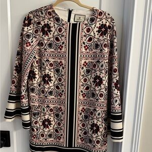 Tucker buck Patterned Long Sleeve Dress, Size Small